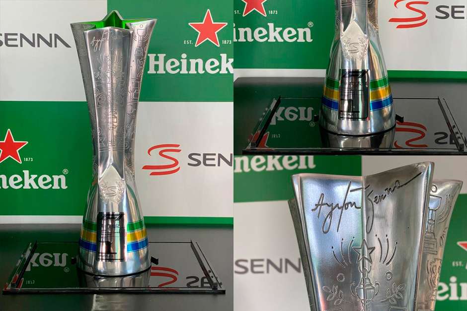 GP Brasil de Fórmula 1 entrega troféu de alumínio fundido ao vencedor Max Verstappen