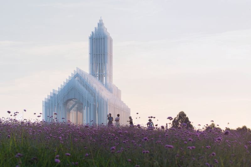 Alumínio integra estrutura de igreja em Chengdu, na China
