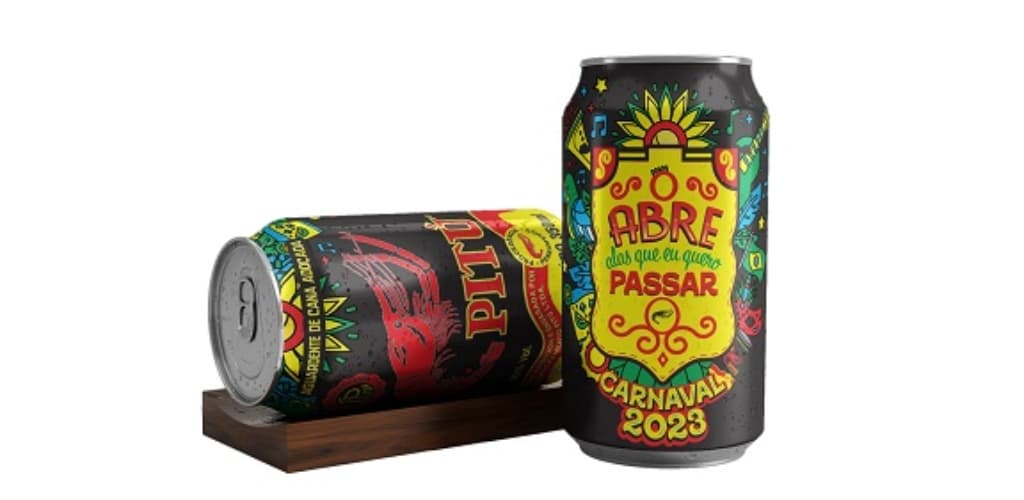 Cachaça Pitú lança latas de alumínio comemorativas para o carnaval