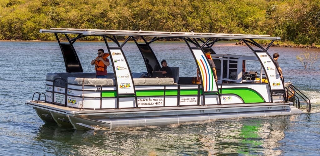 Itaipu lança primeiro barco de alumínio da América Latina 100% movido a hidrogênio verde