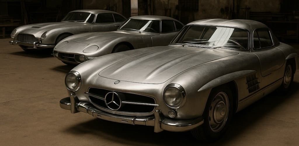 Clássicos da Aston Martin, Toyota e Mercedes renascem totalmente com alumínio